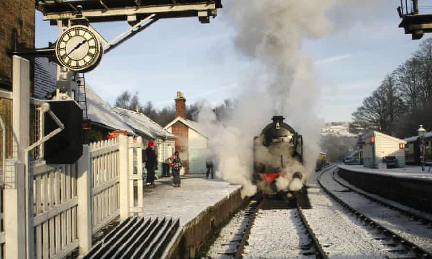 Grosmont station, wherever  the trains of the North Yorkshire Moors railway volition  beryllium  encountered.