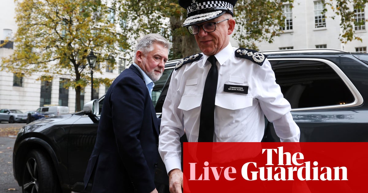 Met chief says force cannot be both ‘woke and fascist’ as he defends policing of protests – UK politics live | Politics