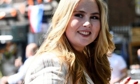 Dutch crown princess Catharina-Amalia of the Netherlands has reportedly moved from her student accomodation in Amsterdam to the royal palace due to threats to her security.