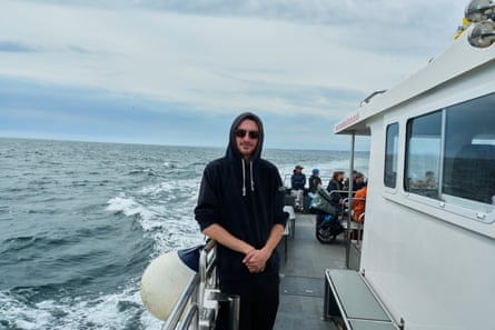 Crewman Aaron Fordy on a Serenity Farne Island Tours boat