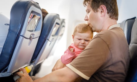 Long haul … babies hate flying