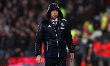Alan Pardew has had a miserable time of it so far at West Brom.