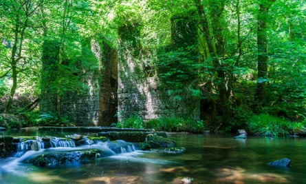 Old powder mill at Kennall Vale.