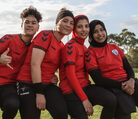 Afghanistan footballer Nazia Ali (left) was only five when her father was murdered by the Taliban, and lost her mother seven years later.