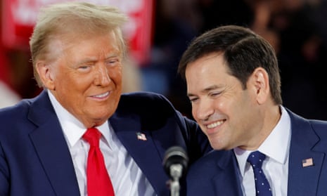 Politics tamfitronics Donald Trump campaigns in Raleigh, north Carolina, with Marco Rubio.
