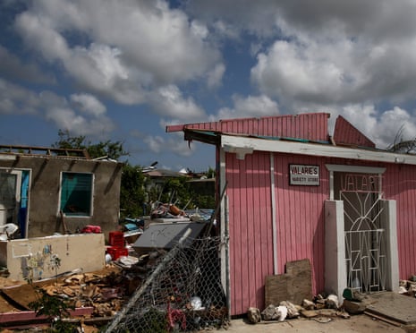 Homes sit in ruins at Codrington on the island of Barbuda just after a month after Hurricane Irma struck the Caribbean islands of Antigua and Barbuda, October 7, 2017. Picture taken October 7, 2017. REUTERS/Shannon Stapleton