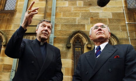 George Pell and John Howard at the University of Notre Dame Sydney campus in 2004