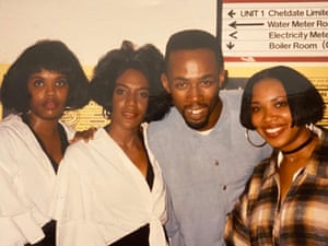 DJ Biggy C with house music vocal trio Jomanda at the Vox, 1993