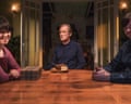 Alice Lowe, Bill Nighy and Sam Riley in Sometimes Always Never.