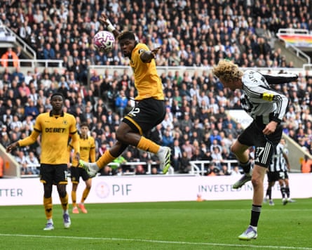 Nick Woltemade scores against Wolves