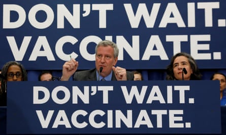 New York City Mayor Bill de Blasio declared a public health emergency in parts of Brooklyn in response to a measles outbreak.