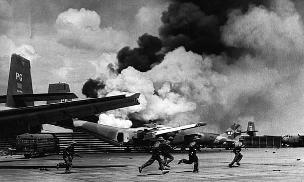 North Vietnamese soldiers at Tan Son Nhat airport during the fall of Saigon on 30 April, 1975.