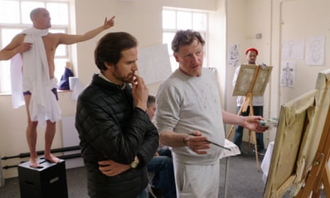 Artist and muse … Documentary-maker Lewis Maitland (Ben Gardner Gray) and Rocky Goldfingers (Geoff Ball) in Poison Arrows.