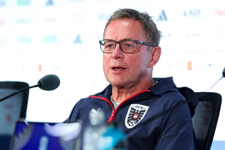 Ralf Rangnick attends a property conference