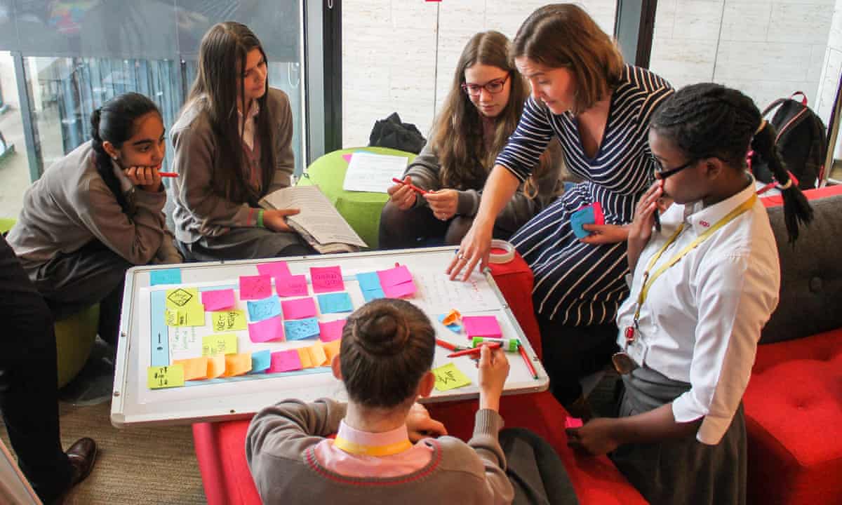 Students learning about rapid iteration during the UX and Product workshop