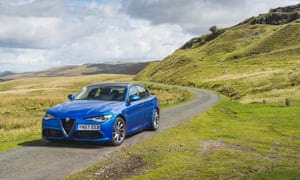 The road ahead: the Giulia punches well above its weight