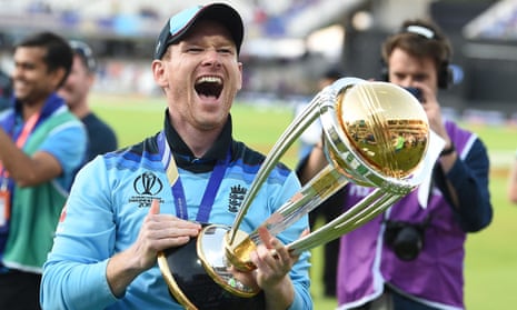 Eoin Morgan led England to World Cup glory in the 2019 final against New Zealand at Lord's.