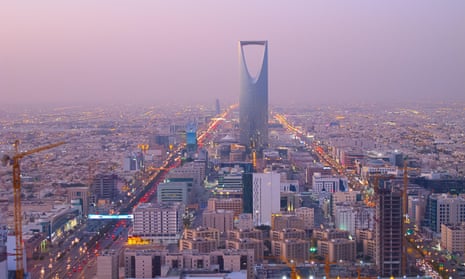 Kingdom tower in Riyadh, Saudi Arabia