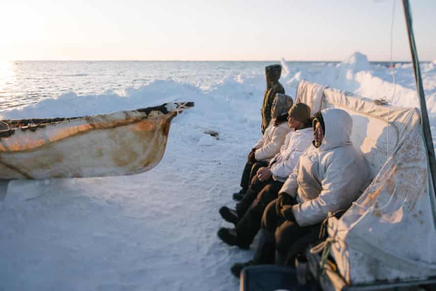 Whaling requires an around-the-clock watch. Aside from the threat of polar bears, there is the everpresent danger of an ivu, or collision of the pack ice into the shore. Much like sped-up plate tectonics, a destructive crash is often preceded only by a moment’s notice and a vigilant crewmember.