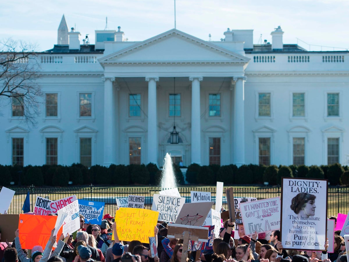 Trump Administration Plans Crackdown On Protests Outside White House Us News The Guardian