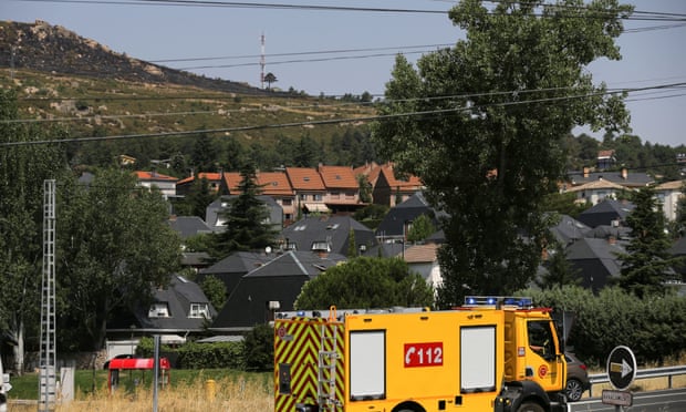 An emergencies vehicle in Colllado Mediano, Spain.