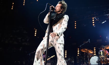 ‘The white noise of adulation’ ... Harry Styles performing at Madison Square Garden, New York City, 21 June 2018.
