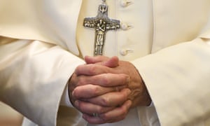 The hands of Pope Francis