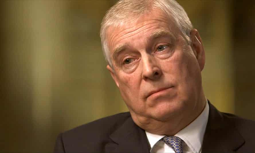 Prince Andrew during his BBC interview.