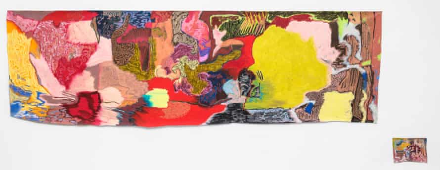Painting as performance … say cheeeeese (2022).