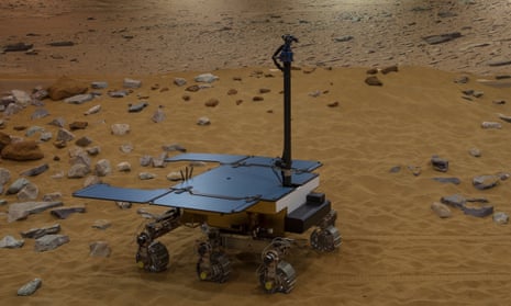 A prototype of the British-made ExoMars rover
