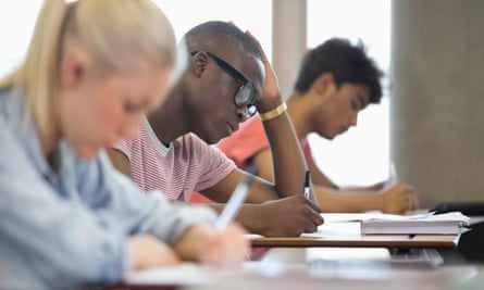 University students who have taken exams are stuck in limbo.
