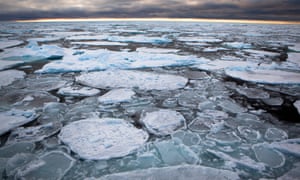 Sea ice off Greenland