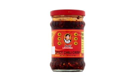 A jar of crispy chilli in oil