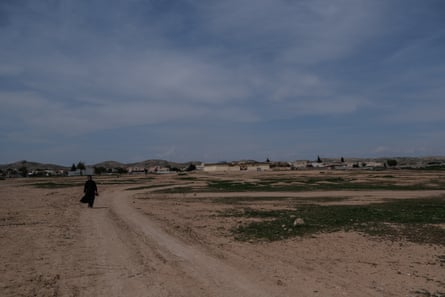The military compound in the northern Iraqi village of Domiz that has become home to former residents of Jissary.