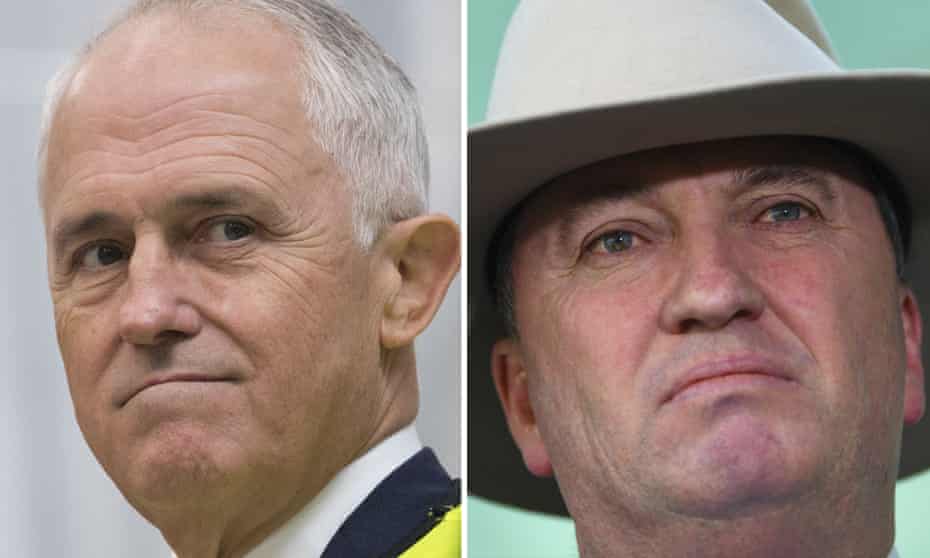 Prime Minister Malcolm Turnbull and Nationals leader Barnaby Joyce