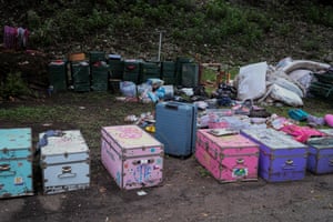 boxes and suitcases
