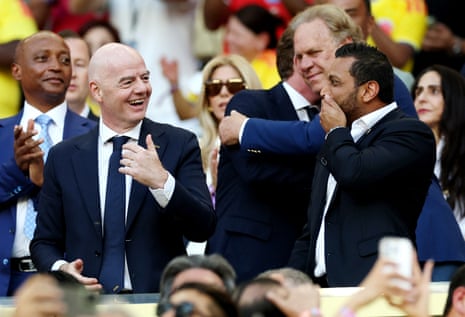 Gianni Infantino and FBI Director Kash Patel