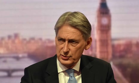 Philip Hammond appearing on the Andrew Marr Show.