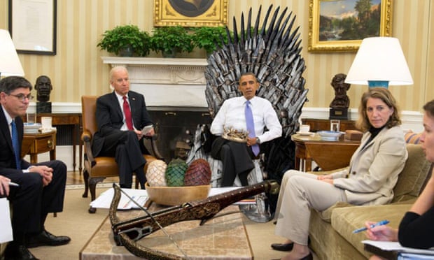 Обама рекламирует Игру престолов 