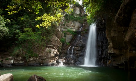 A waterfall at Living Heritage Koslanda.