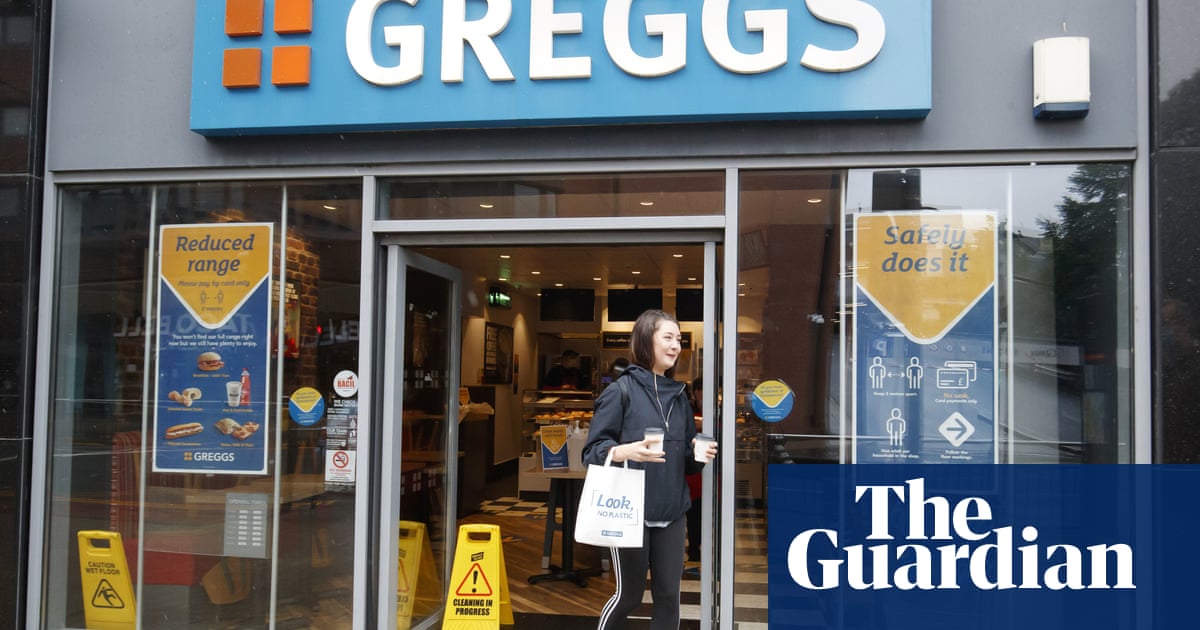 Greggs sales lag in cities amid shift to working from home