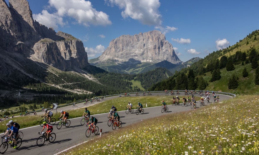 Pedal power: the route is 138km long and climbs more than 4,000m.