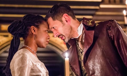 Mercy Ojelade as Isabella and Paul Bazely as Francisco.