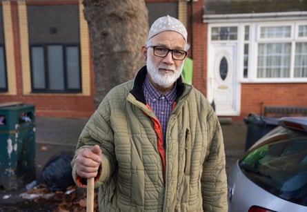 Mohammed Bashir, who has taken to cleaning up the area by his house in the Small Heath area of the city.