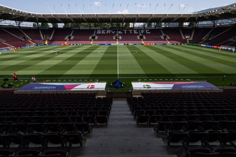 Stade de Geneve, where tonight’s match between Sweden and Denmark will be played.