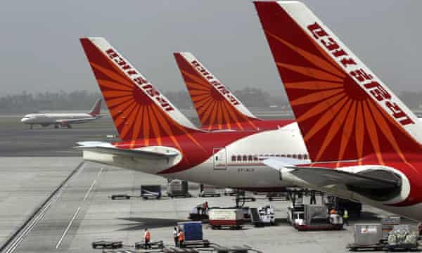 air india planes on the tarmac in new delhi