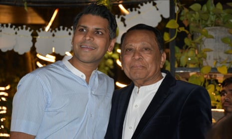 Dr Minesh Talati with his father Navin Talati.