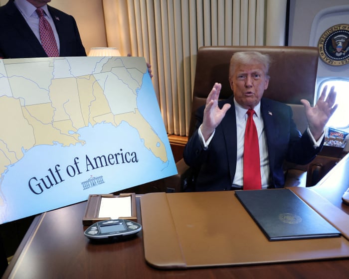 America: the gulf, the lake and now the state – what’s next on Trump’s huge renaming spree?