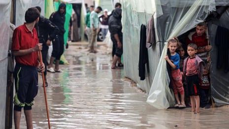 Parts of Gaza flooded after heavy rains, exacerbating humanitarian emergency – video