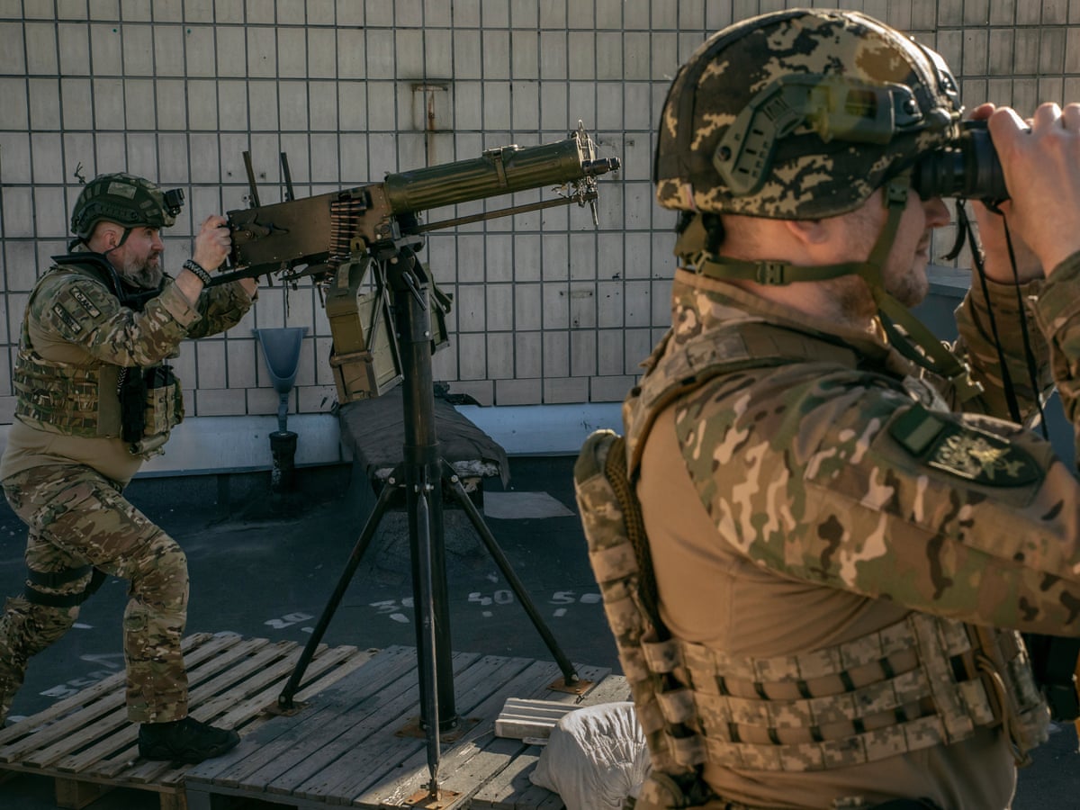 Judges with machine guns: the part-time drone hunters defending Kyiv | Ukraine | The Guardian